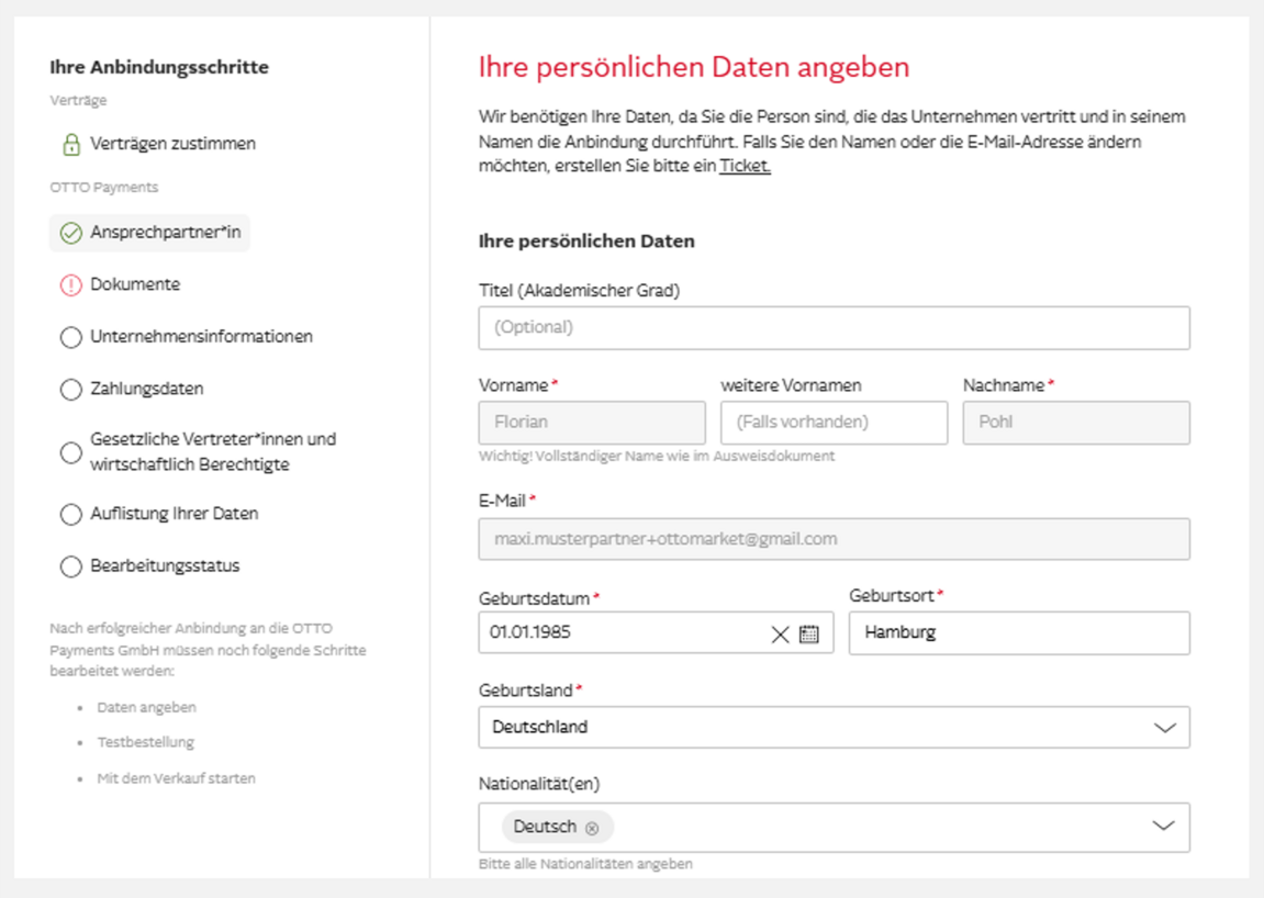 Screenshot Dashboard