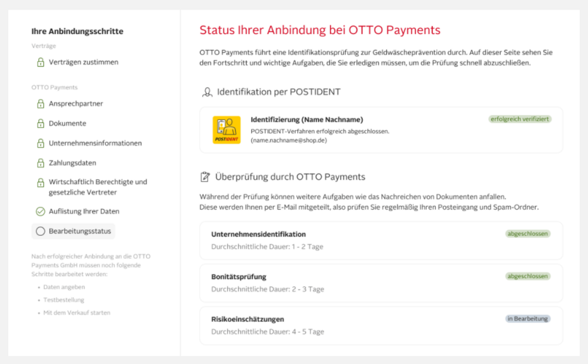 Screenshot from final steps